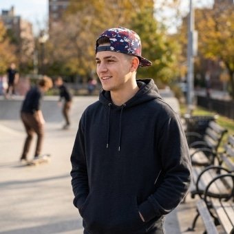 Camo Snapback  Original – Digital Red & Blue