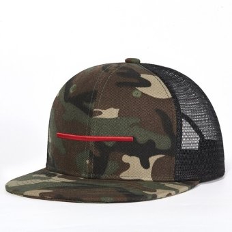 Casquette snapback camouflage Woodland Red Line