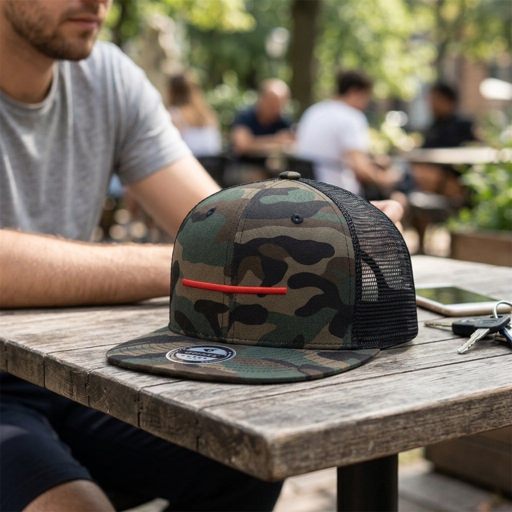 Camo Snapback Red Line – Asian Woodland