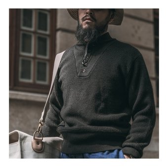 5 button military sweater US Army