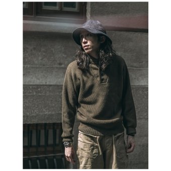 5 button military sweater US Army