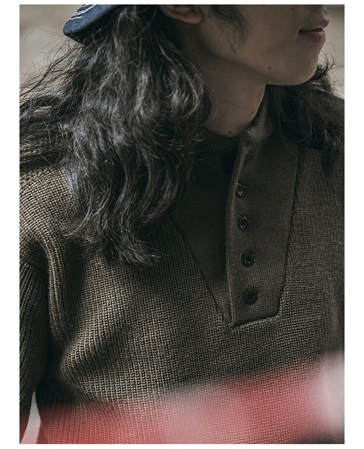 5 button military sweater US Army