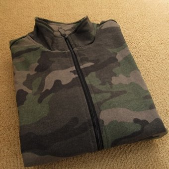 Camo zipper sweatshirt "Zamok"