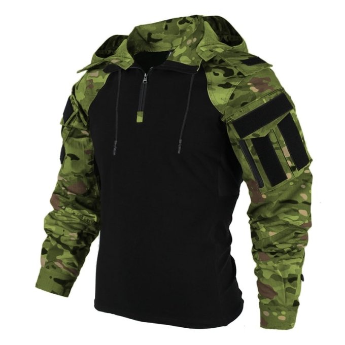 Combat shirt hoodie Camouflage "YZ"