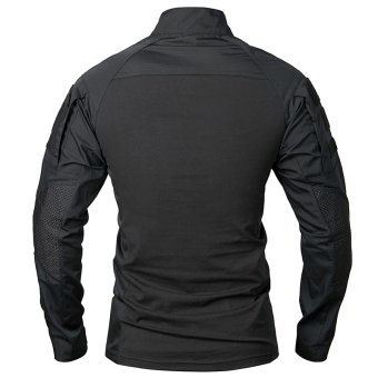 Tactical combat shirt black "Enhanced"