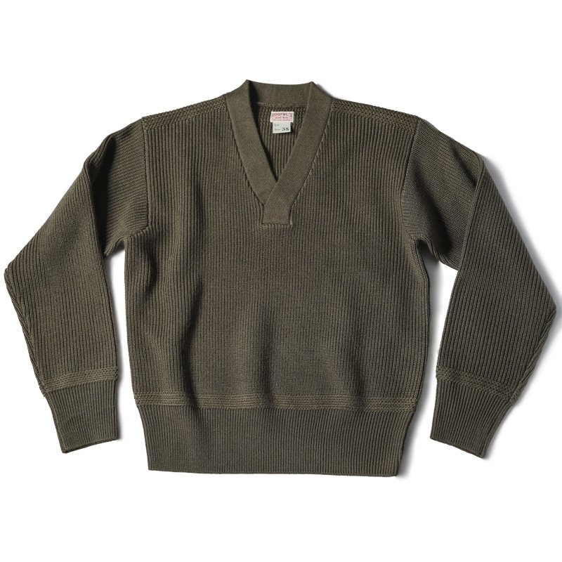 V neck military sweater "USAAF" A-1