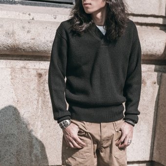 V neck military sweater "USAAF" A-1