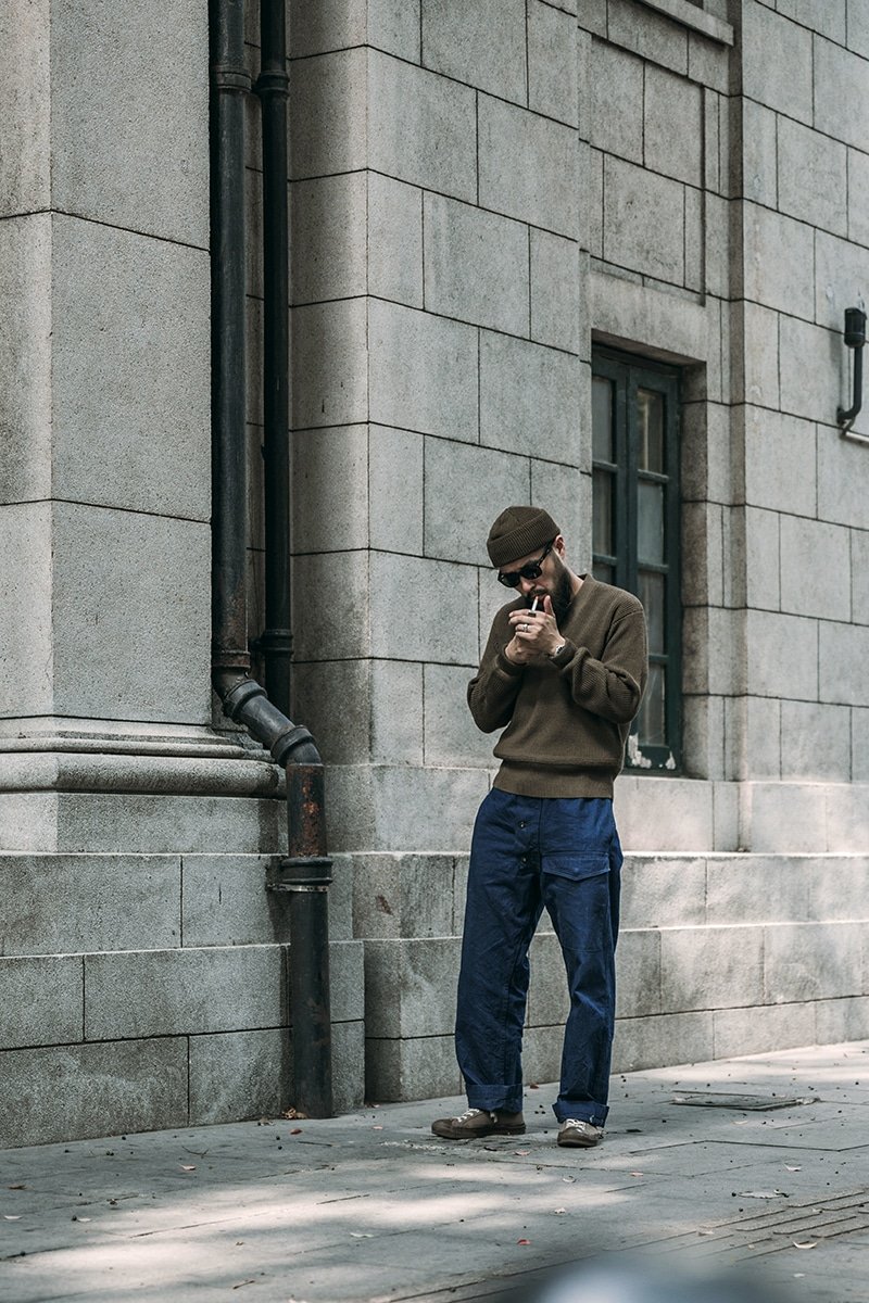 V neck military sweater "USAAF" A-1