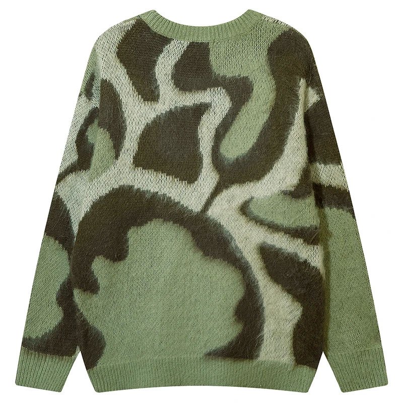 Aqua camo sweater "Lenstid"