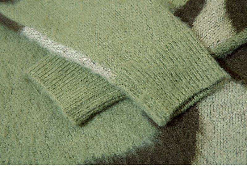 Aqua camo sweater "Lenstid"