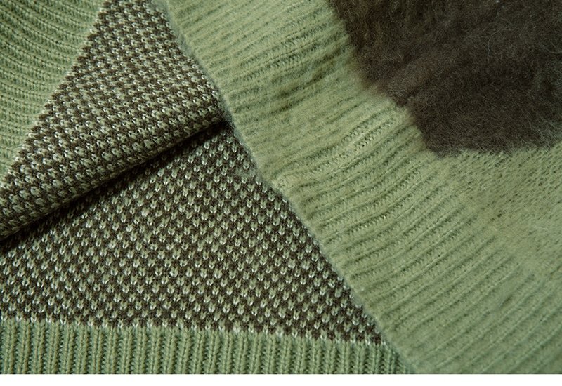 Aqua camo sweater "Lenstid"