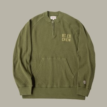 Army green knit sweater