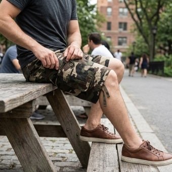 Camo cargo shorts “Prowl” G5