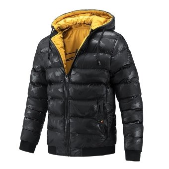 Hooded camo puffer jacket "Nightshade" N4