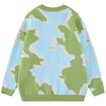 camouflage fashion sweater "Banged" Blue|Green