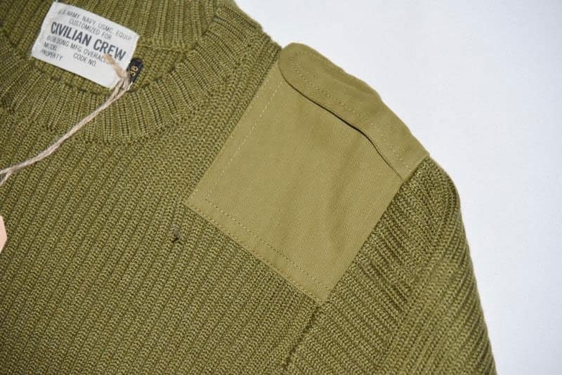 Commando sweater with epaulets "USMC"