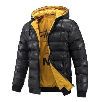 Hooded camo puffer jacket “Nightshade” N4