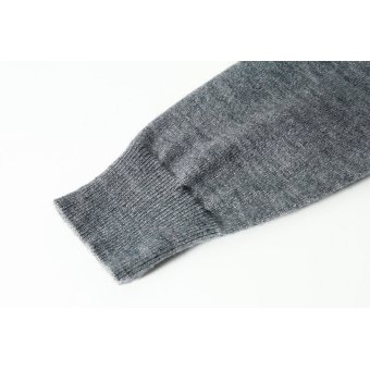 Quarter zip military sweater "Maple"