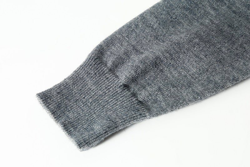 Quarter zip military sweater "Maple"