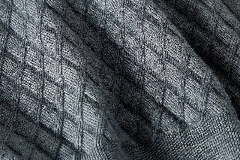 Quarter zip military sweater "Maple"