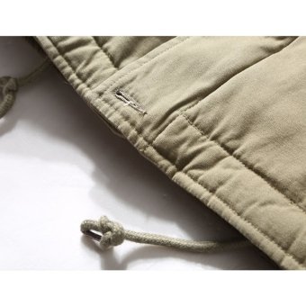 Vintage hooded military jacket