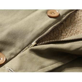 Vintage hooded military jacket