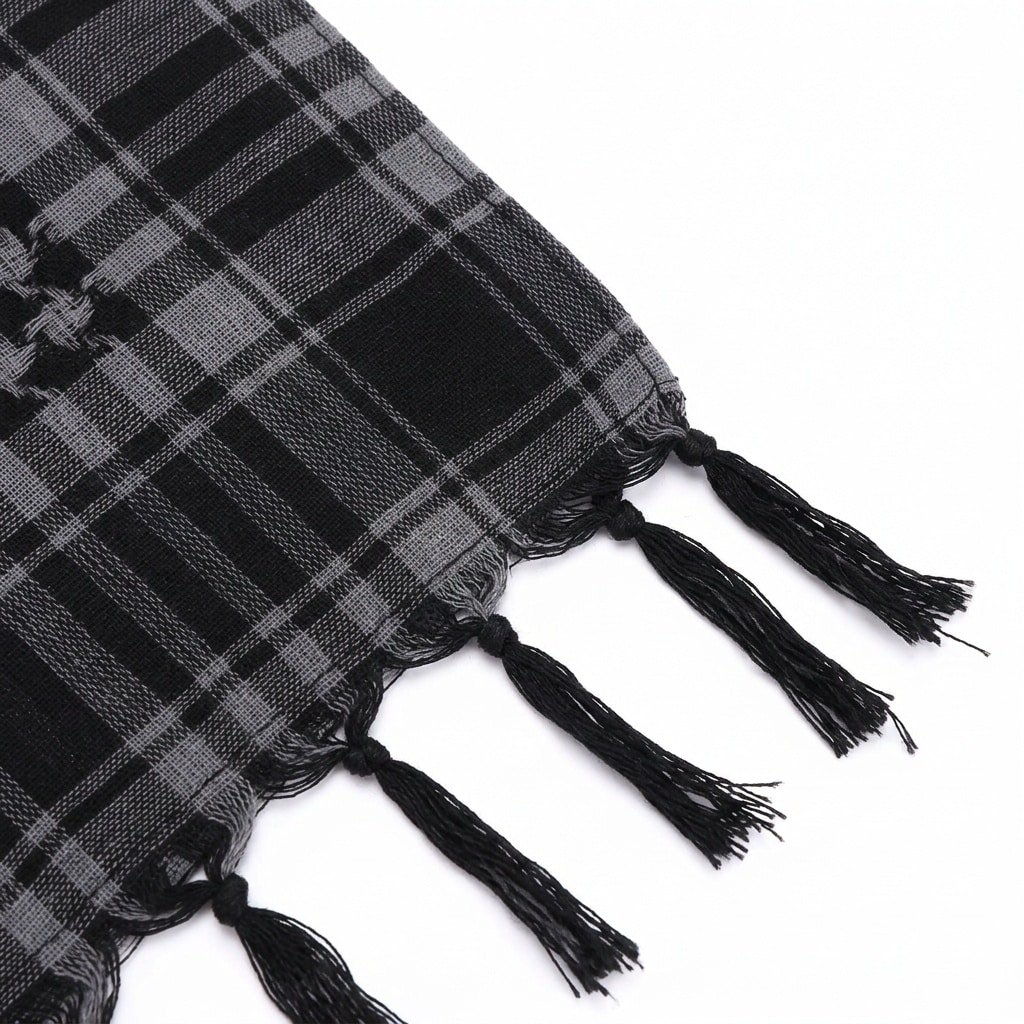 Black and grey shemagh
