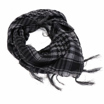 black and grey shemagh