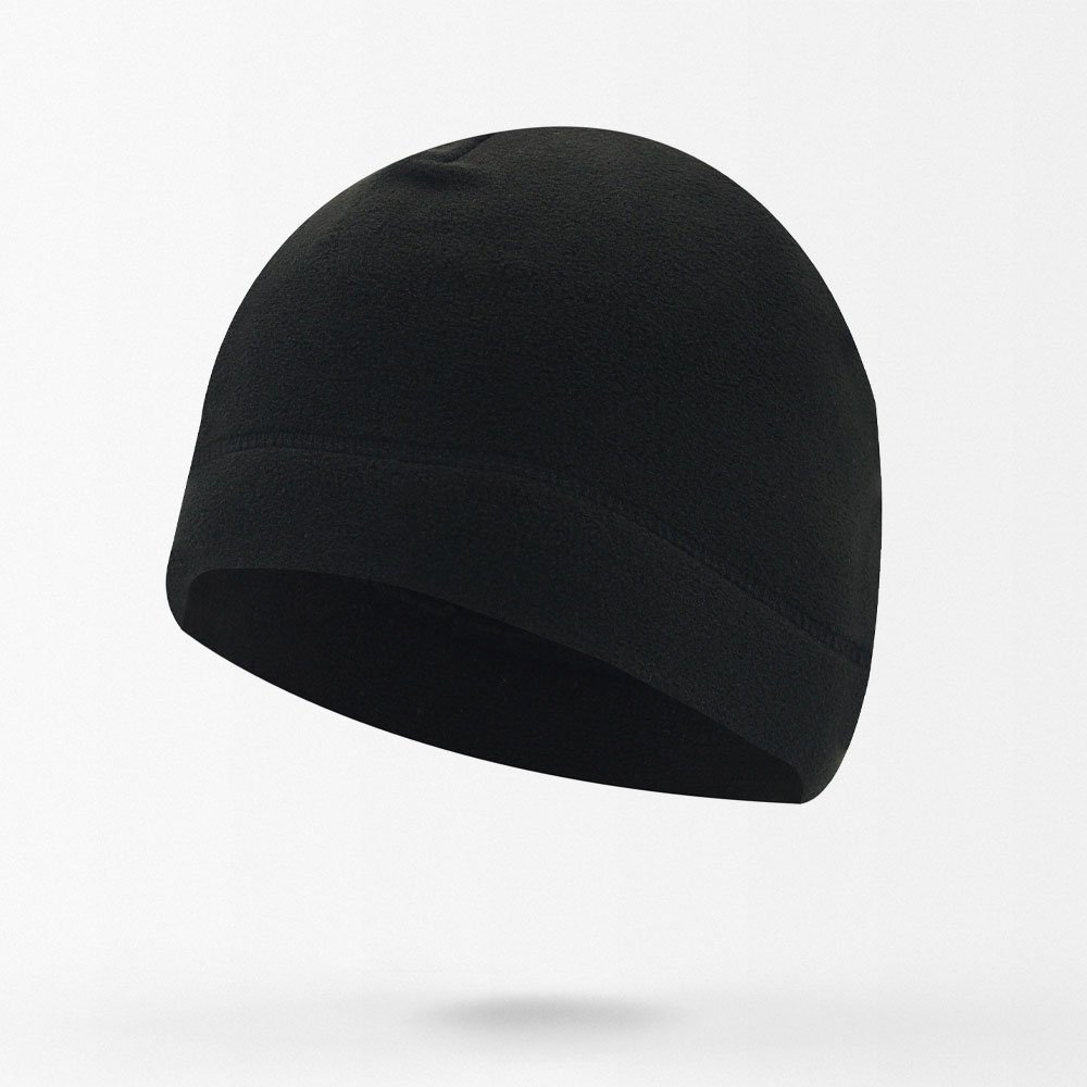 Black tactical fleece beanie