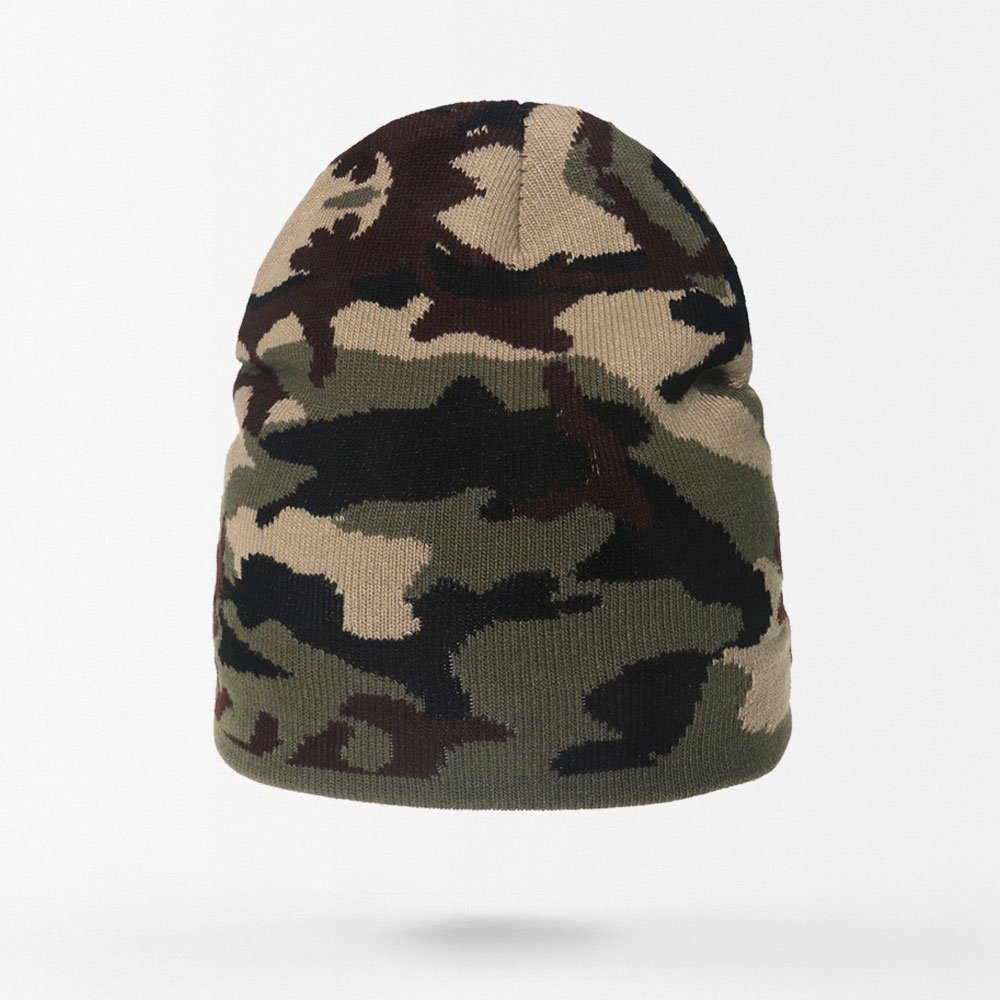 Camo knit beanie