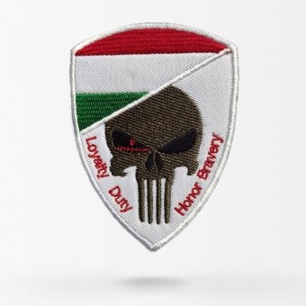 Hungary skull flag patch