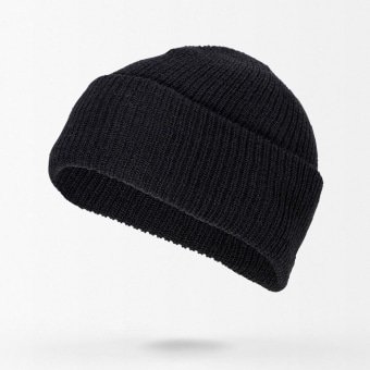 Military knit watch cap black