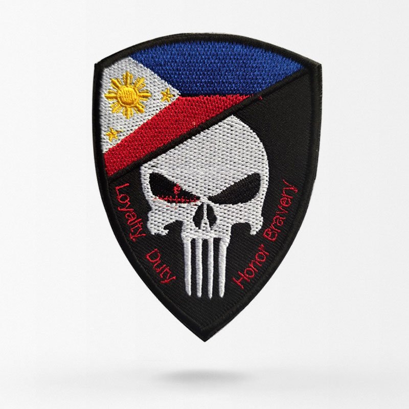 Philippines skull flag patch