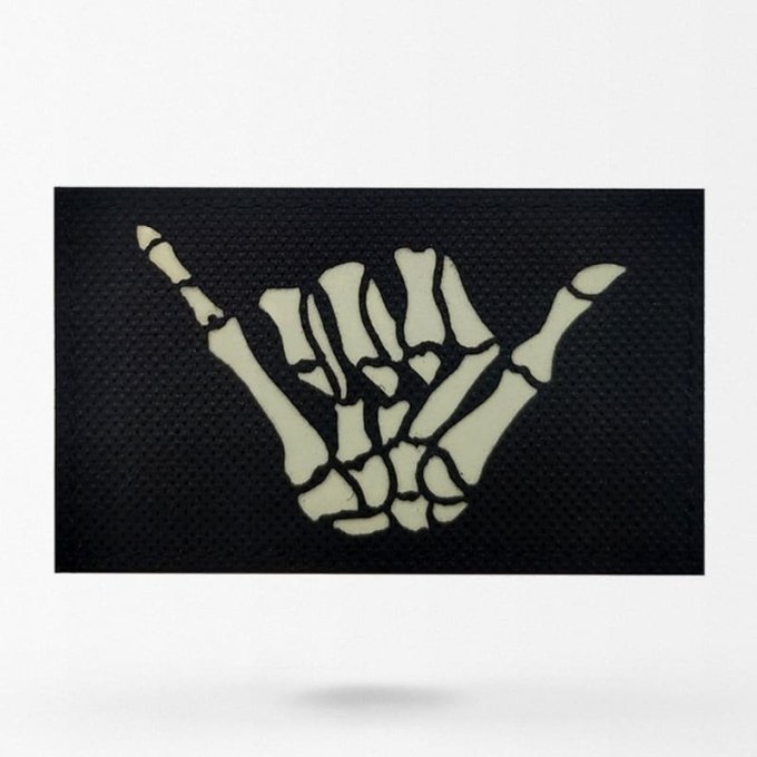 Skeleton hand patch
