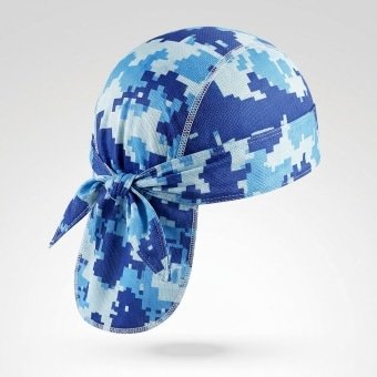 Blue digital camo bandana