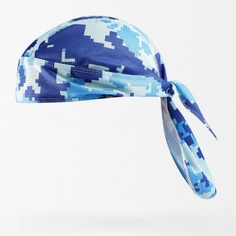 blue digital camo bandana