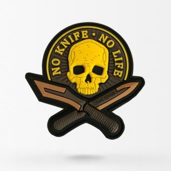 no knife no life patch