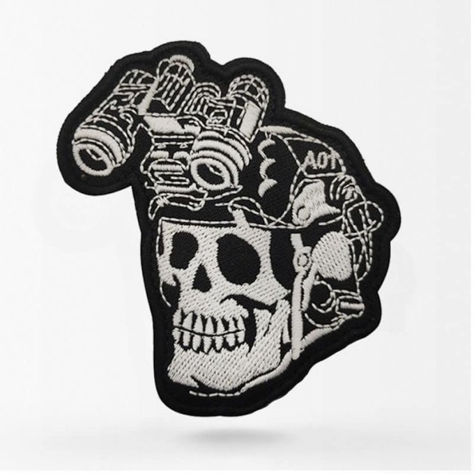 NVG patch with skull