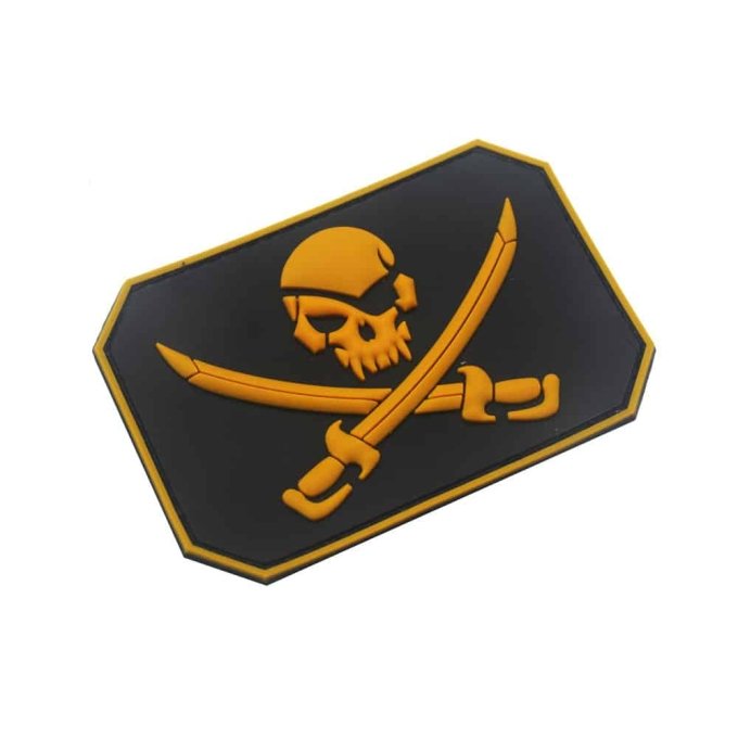 Pirate skull patch PVC