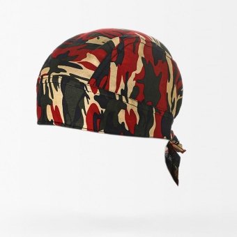 Red camo bandana