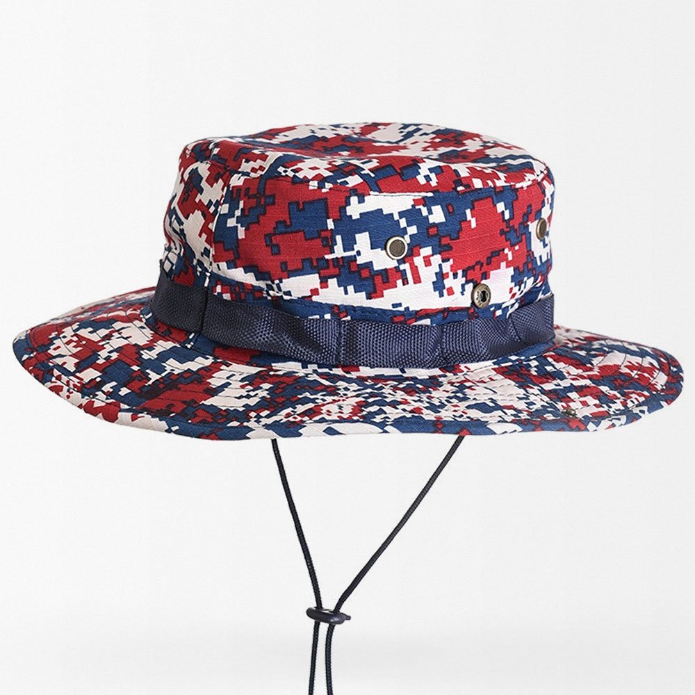 digital red camo boonie hat “Scout R5”