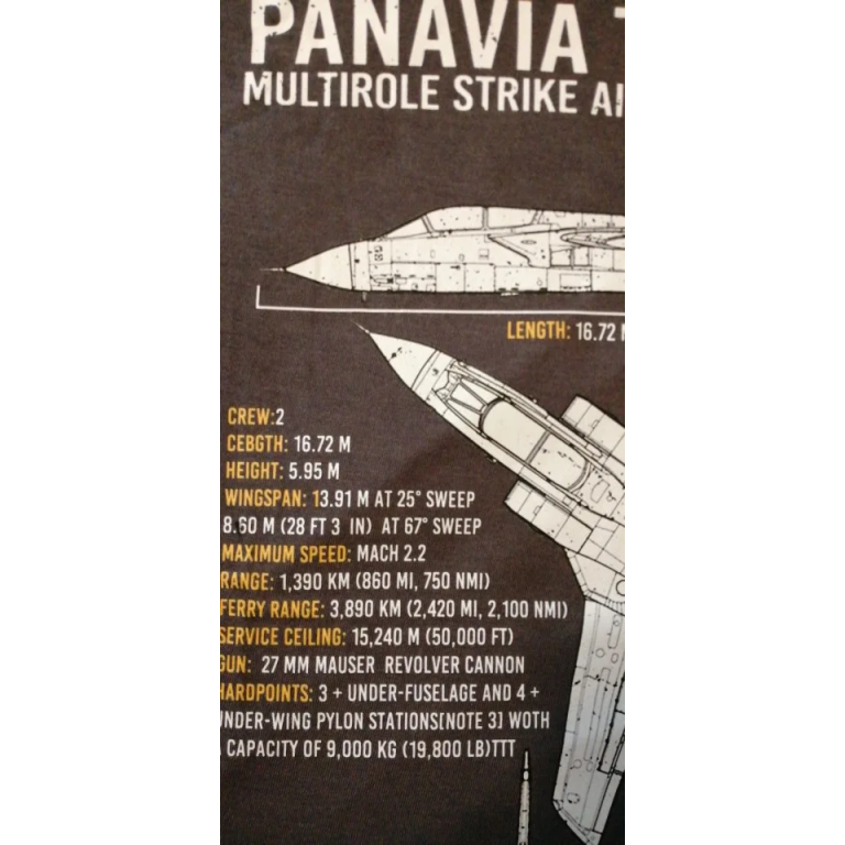 T-shirt Avion de Chasse Tornado photo review