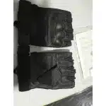 Gants tactiques demi-doigts en cuir photo review