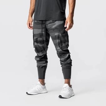 Black and grey camo joggers "Sportline"