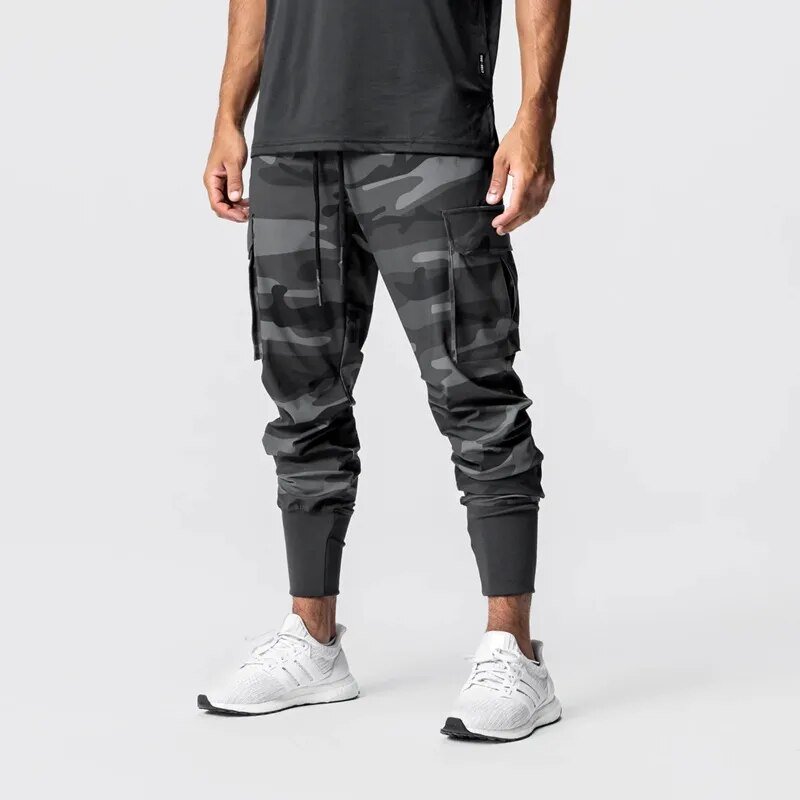 Black and grey camo joggers "Sportline"