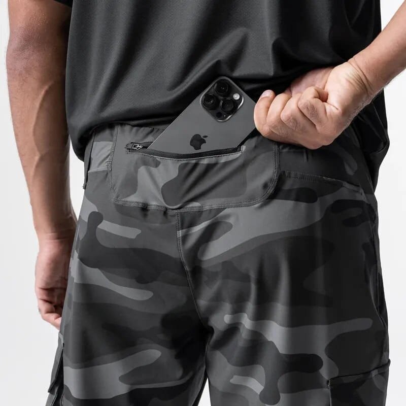 Black and grey camo joggers "Sportline"