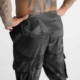Black camo sweatpants "Sportline"