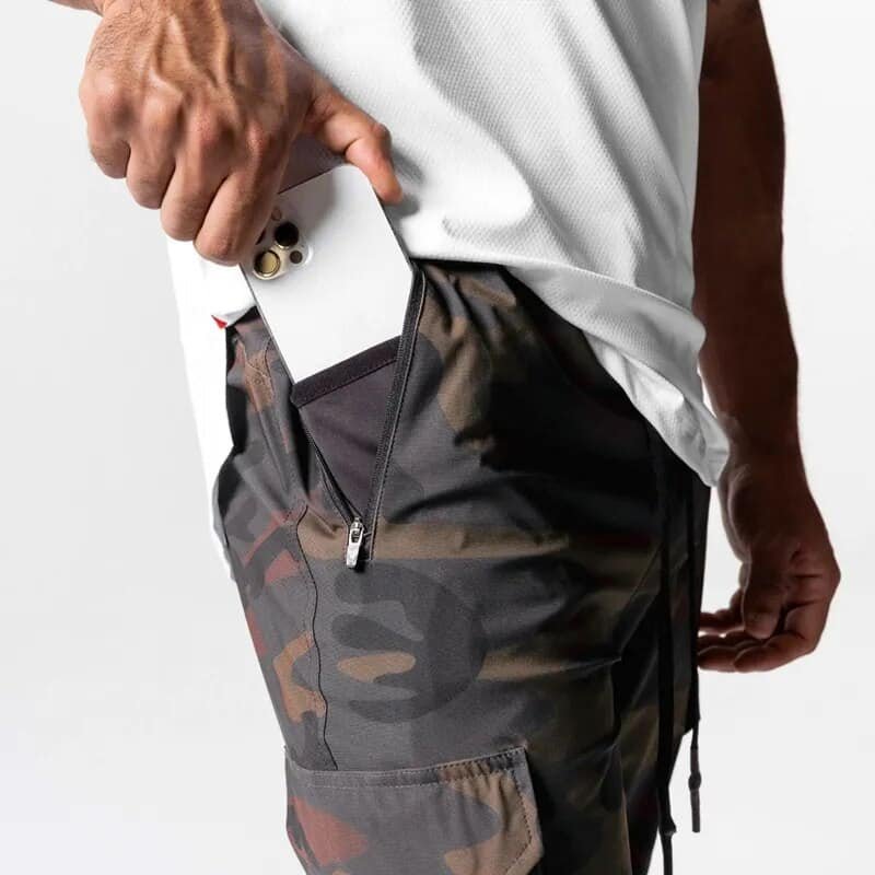 Brown camo joggers "Sportline"