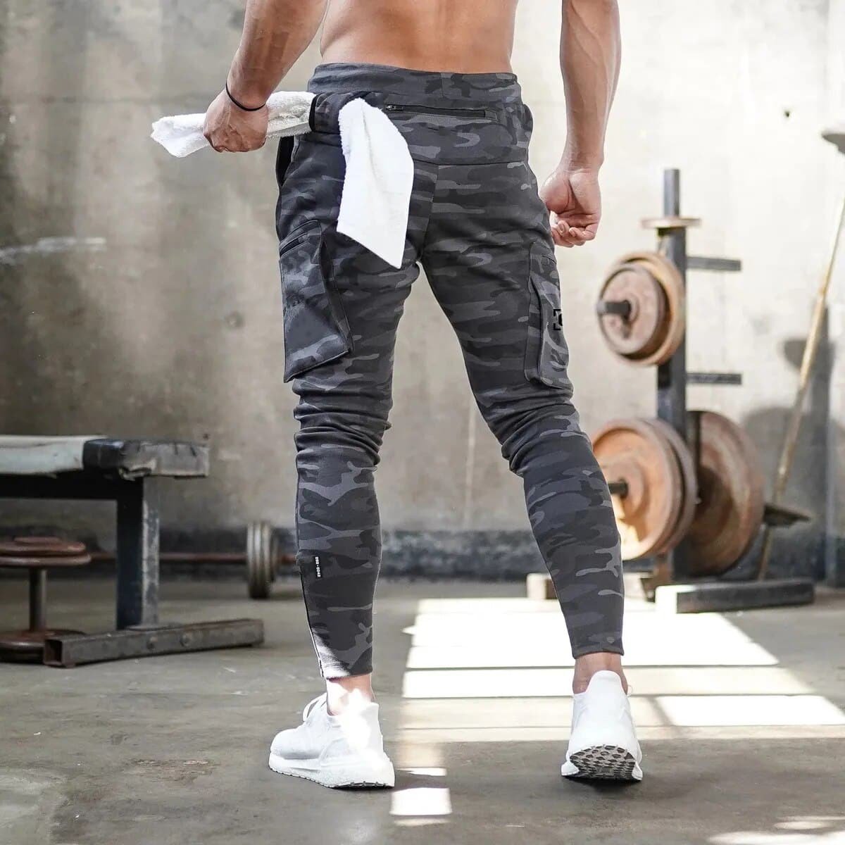 Camo joggers with zippers "Zip"