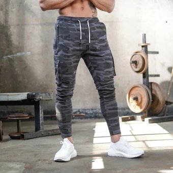Camo joggers with zippers "Zip"